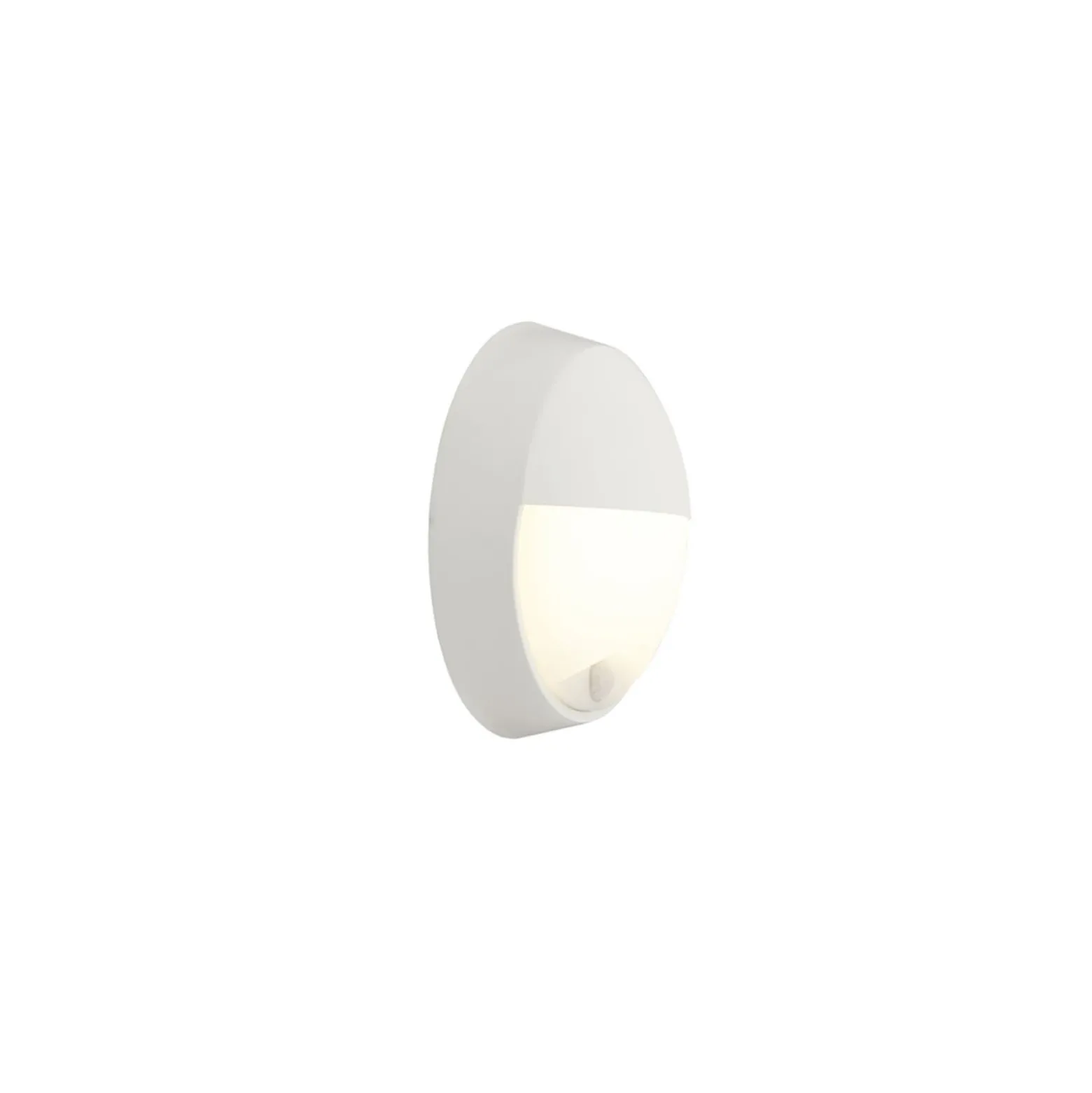 Ansell LED Plafond Helder Cirkulär Ögonlock Vit 12.5W 1058lm - 830-840-865 CCT | 215mm - IP54 - Rörelse- och ljussensor