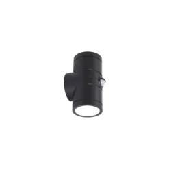 Ansell Vägglampa Reef Svart Up & Down - Utomhus - 10W 885lm 90D - 830-840-860 CCT | IP65 -Rörelse- och Ljussensor
