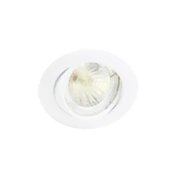 Any Lamp Infälld Spot Cirkulär Lutningsbar Vit | Utskärning 75mm - GU5.3 Sockel