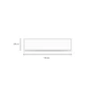 Bright Choice Back-Lit LED Panel 120X30cm | 40W | 3000K