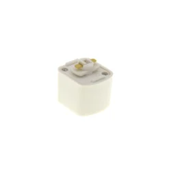 Bright Choice 1-Fas Rail Fyrkant Adapter Vit