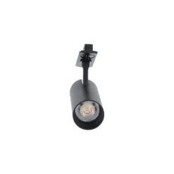 Bright Choice Komplett set 1-Fas Rail 2 Meter Svart | incl. 6x Spot + GU10 2700K 3W Dimbar + Ändkåpa, Strömkontakt och I-Anslutningsstycke