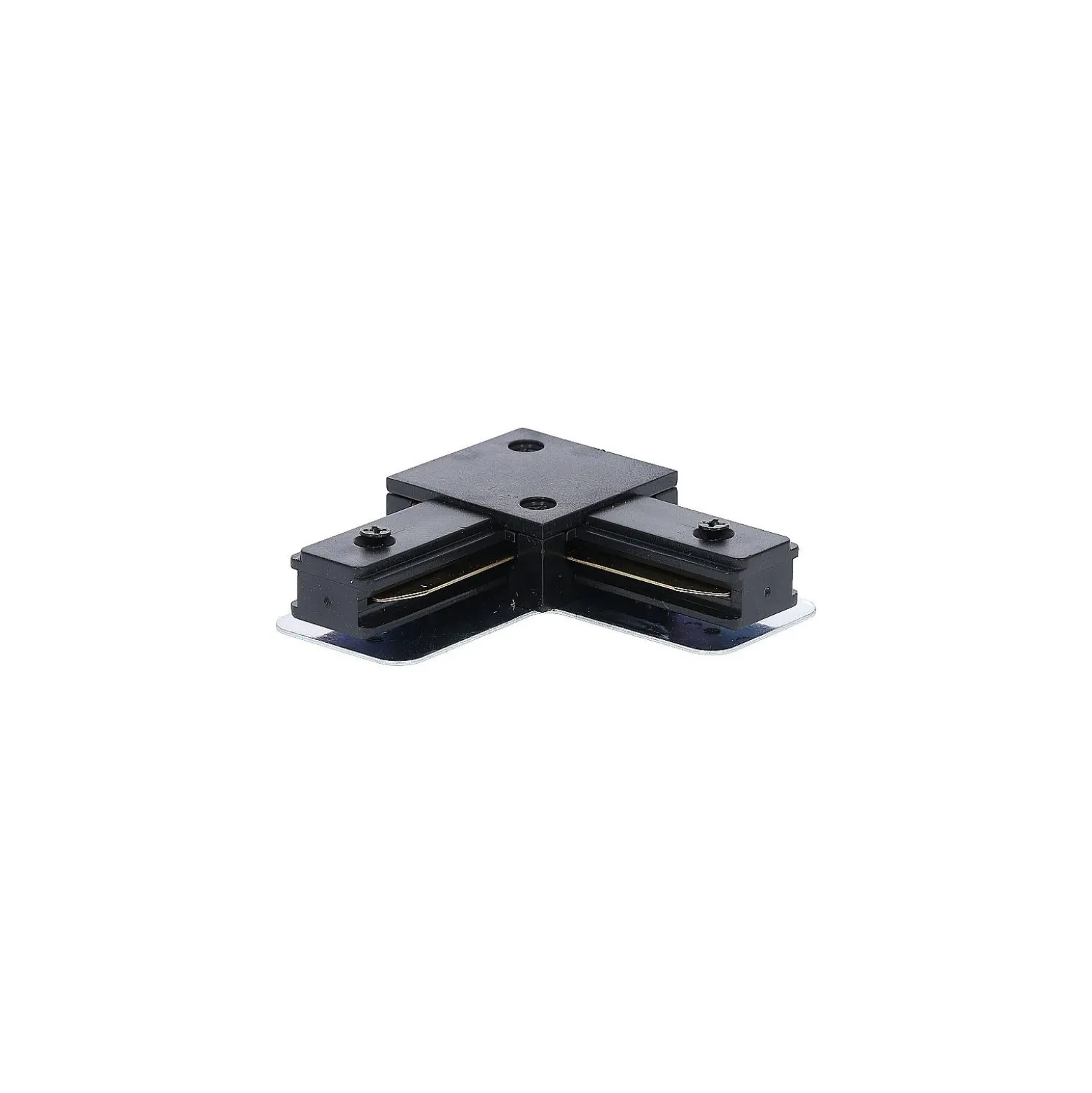 Bright Choice Komplett set 1-Fas Rail L 1,5 x 2 Meter Svart | incl. 7x Spot + GU10 2700K 3W Dimbar + Ändkåpa, Strömkontakt och L -Anslutningsstycke