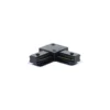 Bright Choice Komplett set 1-Fas Rail L 1 x 1 Meter Svart | incl. 6x Spot + GU10 2700K 3W Dimbar + Ändkåpa, Strömkontakt och L -Anslutningsstycke
