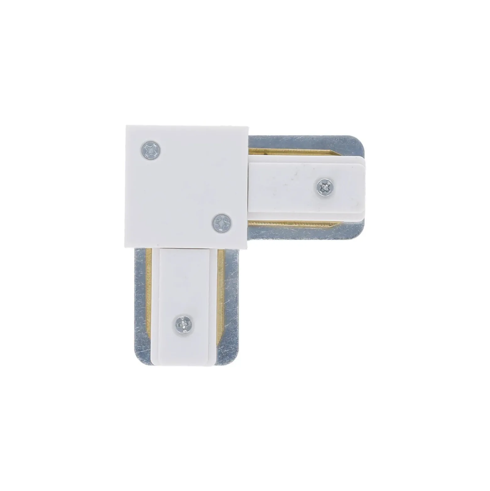 Bright Choice Komplett set 1-Fas Rail L 1,5 x 2 Meter Vit | incl. 8x Spot + GU10 2700K 3W Dimbar + Ändkåpa, Strömkontakt och L -Anslutningsstycke