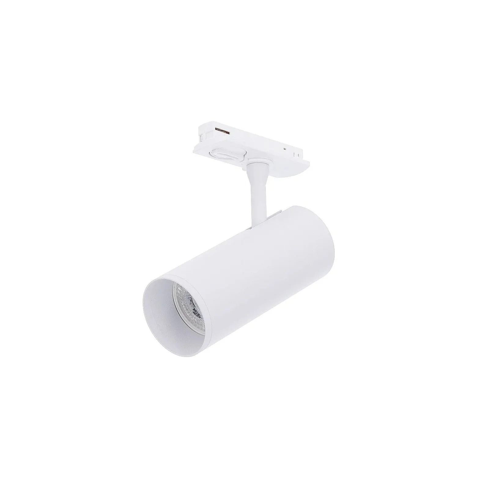 Bright Choice Komplett set 1-Fas Rail L 1,5 x 2 Meter Vit | incl. 8x Spot + GU10 2700K 3W Dimbar + Ändkåpa, Strömkontakt och L -Anslutningsstycke