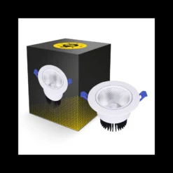 Bright Choice LED Downlight Runda Lutningsbar 15W 1200lm 60D - 930 Varm Vit | 135mm - Utskärning 110mm - UGR <19