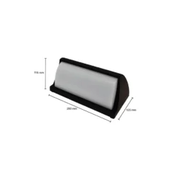 Bright Choice LED Plafond Svart 12W 1200lm - 840 Kallvit | IP54