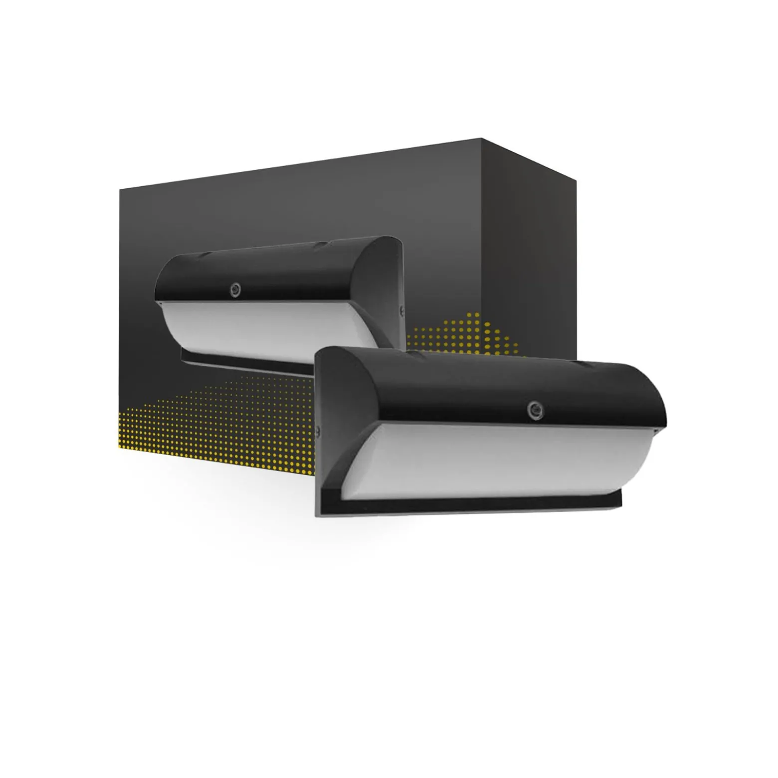 Bright Choice LED Plafond Svart 12W 1200lm - 830 Varm Vit | IP54 - Ljussensor