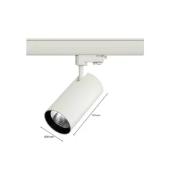 Bright Choice LED Spårbelysning ELARA PC Vit 30W 2500lm 40D - 840 Kallvit