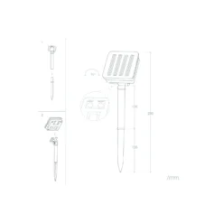 Bright Choice Ljusslinga LED Moonballs ABS 1W 20lm - 830 Varm Vit | Solar