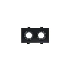 Bright Choice Spot Duo Svart | Utskärning 155x75mm - IP22 - GU10 Fitting