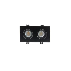 Bright Choice Spot Duo Svart | Utskärning 155x75mm - IP22 - GU10 Fitting