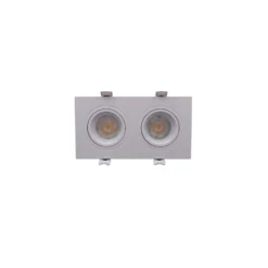 Bright Choice Spot Duo Vit | Utskärning 155x75mm - IP22 - GU10 Fitting