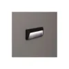Bright Choice Vägglampa Chester PC Antracit 2W 100lm - 840 Kallvit