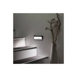 Bright Choice Vägglampa Chester PC Antracit 2W 100lm - 840 Kallvit