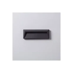 Bright Choice Vägglampa Chester PC Antracit 2W 100lm - 830 Varm Vit