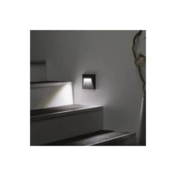 Bright Choice Vägglampa Clover PC Antracit 1.5W 100lm - 840 Kallvit