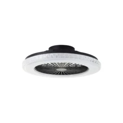 Brilliant Badria Takfläkt Plast Metall Svart 36W 4700lm - 830-865 CCT+RGB | 490mm - Fjärrkontroll Dimbar