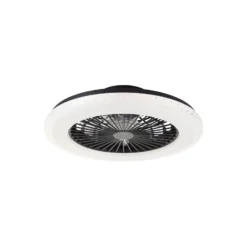 Brilliant Badria Takfläkt Plast Metall Svart 36W 4700lm - 830-865 CCT+RGB | 490mm - Fjärrkontroll Dimbar