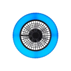 Brilliant Badria Takfläkt Plast Metall Svart 36W 4700lm - 830-865 CCT+RGB | 490mm - Fjärrkontroll Dimbar