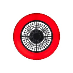 Brilliant Badria Takfläkt Plast Metall Svart 36W 4700lm - 830-865 CCT+RGB | 490mm - Fjärrkontroll Dimbar