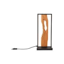Brilliant Bordslampa Chaumont Aluminium Metall Trä Svart 8W 940lm - 830 Varm Vit