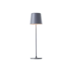 Brilliant Bordslampa Kaami Metall Plast Grå 2W 310lm - 830 Varm Vit | 100mm - IP44 - Utomhus - Dimbar