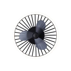 Brilliant Capo Takfläkt Metall Plast Svart 32W 4200lm - 827-865 CCT | 480mm - Fjärrkontroll Dimbar
