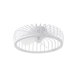 Brilliant Capo Takfläkt Metall Plast Vit 32W 4200lm - 827-865 CCT | 480mm - Fjärrkontroll Dimbar