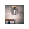 Brilliant Gwen Taklampa Metall Trä Svart | 200mm - Passande för 1x E27