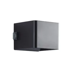 Brilliant Iseo Vägglampa Plast Svart 4W 300lm - 830 Varm Vit | IP44 - Utomhus - Rörelse- och Ljussensor - USB Uppladdningsbar