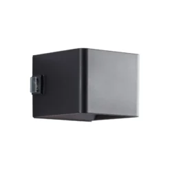 Brilliant Iseo Vägglampa Plast Svart 4W 300lm - 830 Varm Vit | IP44 - Utomhus - Rörelse- och Ljussensor - USB Uppladdningsbar