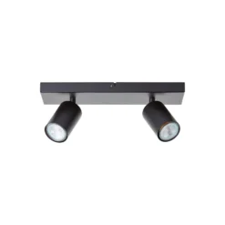 Brilliant Jello Taklampa Metall Matt Svart 9W 690lm - 830 Varm Vit | Inkl. 2x GU10