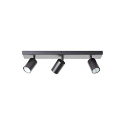 Brilliant Jello Taklampa Metall Matt Svart 13.5W 1035lm - 830 Varm Vit | Inkl. 3x GU10