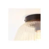 Brilliant Kaizen Taklampa Glas Metall Matt Svart Beige | 250mm - Passande för 1x E27