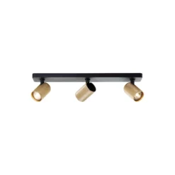 Brilliant Marty Taklampa Aluminium Sandig Svart Guld 15W 1050lm - 830 Varm Vit | Inkl. 3x GU10