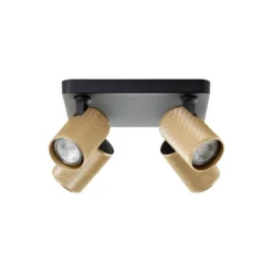 Brilliant Marty Taklampa Aluminium Sandig Svart Guld 20W 1400lm - 830 Varm Vit | Inkl. 4x GU10