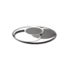 Brilliant Runda Taklampa Metall Silicone Svart 45W 5200lm - 830-865 CCT | 500mm - Fjärrkontroll Dimbar