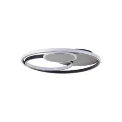 Brilliant Runda Taklampa Metall Silicone Svart 45W 5200lm - 830-865 CCT | 500mm - Fjärrkontroll Dimbar