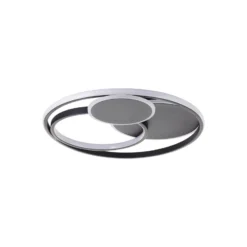 Brilliant Runda Taklampa Metall Silicone Svart 45W 5200lm - 830-865 CCT | 500mm - Fjärrkontroll Dimbar
