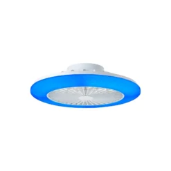 Brilliant Salerno Takfläkt Plast Metall Vit 36W 4700lm - 830-865 CCT+RGB | 485mm - Fjärrkontroll Dimbar