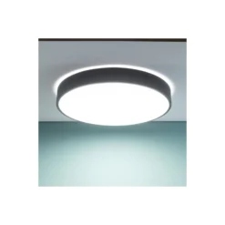Brilliant Slimline Taklampa Metall Plast Vit Svart 58W 6800lm - 830-865 CCT | 490mm - Fjärrkontroll Dimbar