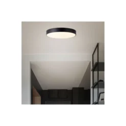 Brilliant Slimline Taklampa Metall Plast Svart Vit 34W 3800lm - 830-865 CCT | 490mm - Fjärrkontroll Dimbar