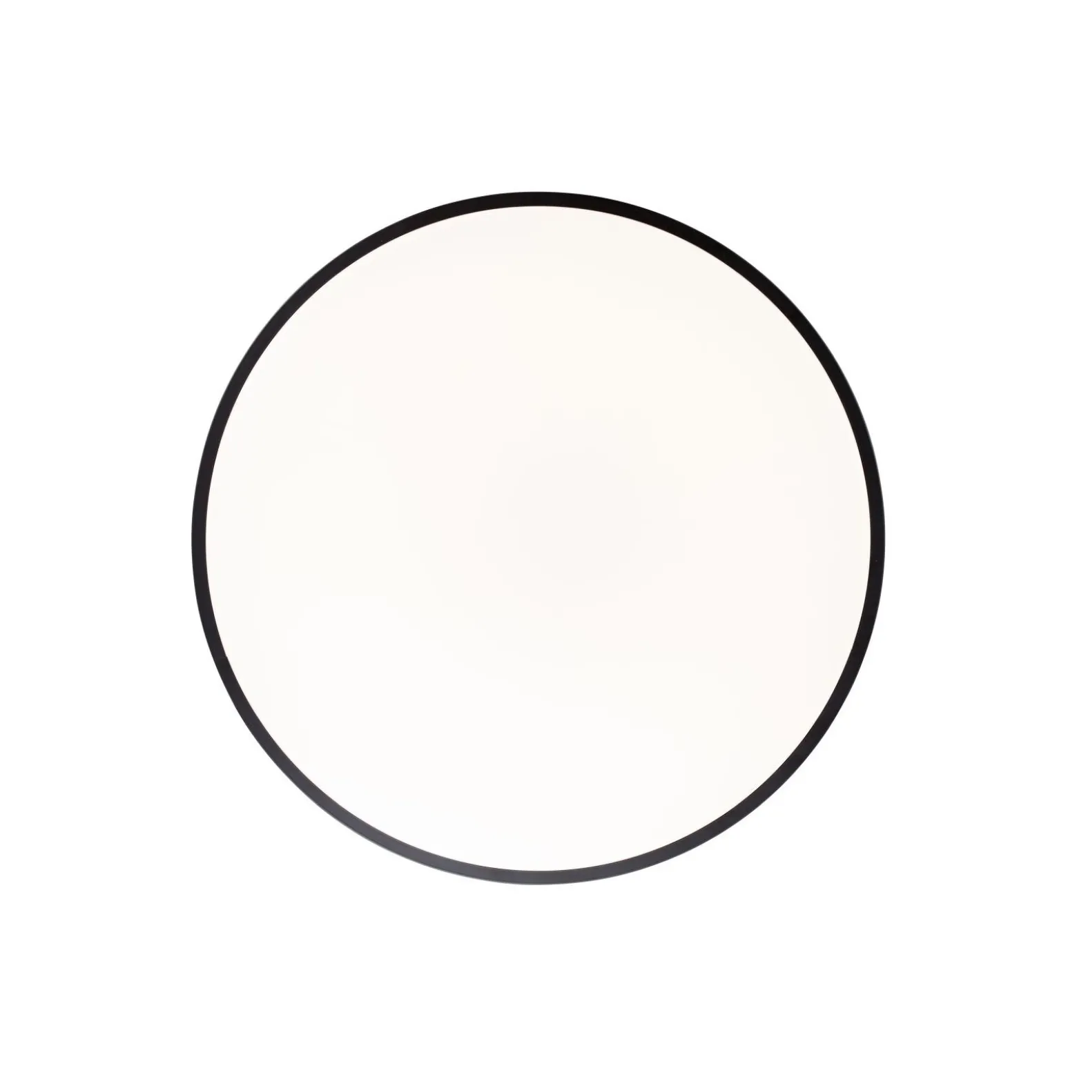 Brilliant Slimline Taklampa Metall Plast Svart Vit 34W 3800lm - 830-865 CCT | 490mm - Fjärrkontroll Dimbar
