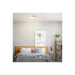 Brilliant Slimline Taklampa Metall Trä Plast Vit 22W 2400lm - 830 Varm Vit | 345mm