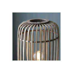 Brilliant Stolpebelysning Trärow Metall Bambu Brun | 450mm - Passande för 1x E27