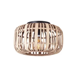 Brilliant Trärow Taklampa Metall Bambu Brun | 320mm - Passande för 1x E27