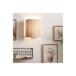 Brilliant Wimea Vägglampa Metall Beige | Passande för 1x E27