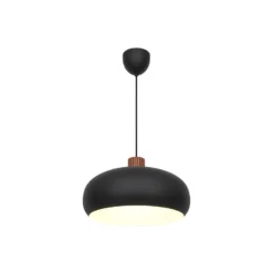 DFTP by Nordlux Aurelio Pendellampa Metall och Trä Svart | 420mm - Passande för E27
